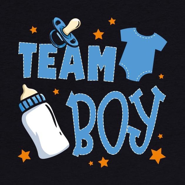Team boy team boy Gender reveal tee Gender Party Giift For Boys Kids by Los San Der